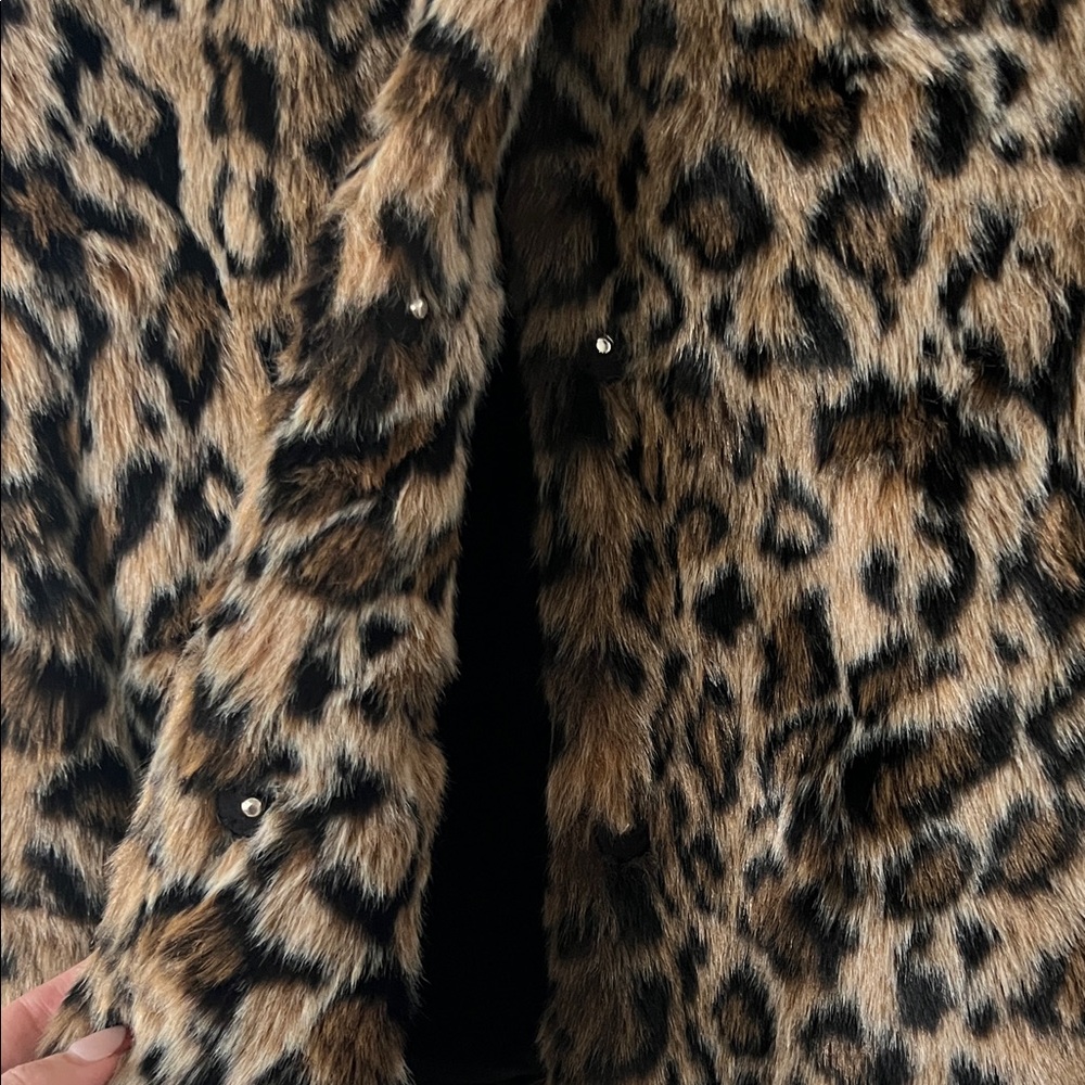 H&M Brown Leopard Teddy Jacket - Picture 4 of 6
